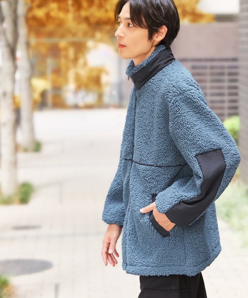 n'OrLABEL（ノアールレーベル）の「『ナイロン切替ボアジャケット