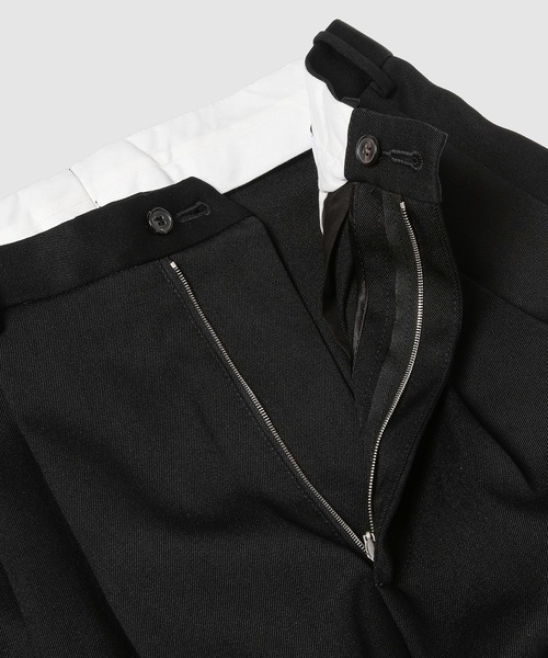 HED MAYNER（ヘドメイナー）の「6 PLEAT PANT（スラックス・メンズ・ブラック・S/M）」の4枚目の写真