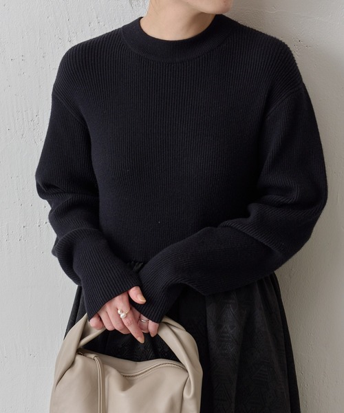 BEARDSLEY（ビアズリー）の「リブニットコンビジャカードワンピース（ワンピース・レディース・ブラック・FREE）」の18枚目の写真