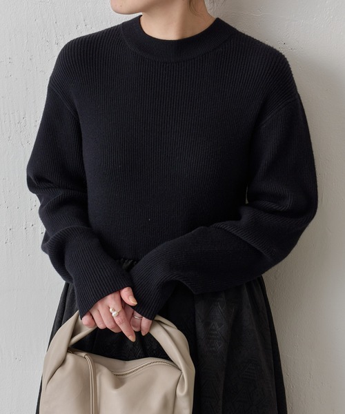 BEARDSLEY（ビアズリー）の「リブニットコンビジャカードワンピース（ワンピース・レディース・ブラック・FREE）」の19枚目の写真