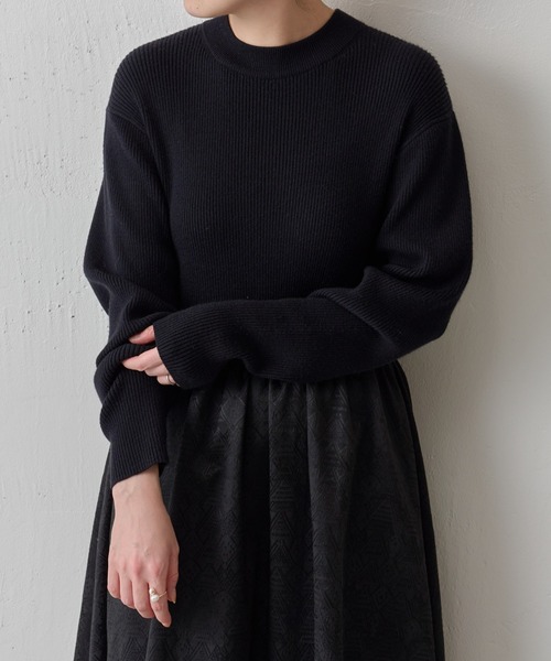 BEARDSLEY（ビアズリー）の「リブニットコンビジャカードワンピース（ワンピース・レディース・ブラック・FREE）」の21枚目の写真