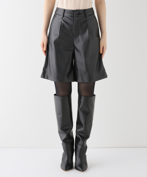 Spick & Span（スピックアンドスパン）の「フェイクレザーショートパンツ（その他パンツ・レディース・ブラウン/ブラック・36/38）」の20枚目の写真