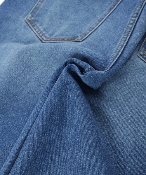 Edit Sheen（エディットシーン）の「裾前後差ストレートデニム（デニムパンツ・レディース・インディゴブルー/ブルー・S/M/L）」の10枚目の写真