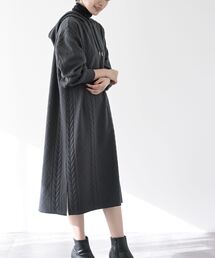 rps | ケーブル柄パーカーワンピース(ワンピース)