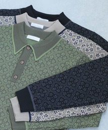 SENSE OF PLACE by URBAN RESEARCH | 『ユニセックス』モノグラムジャガードニットポロシャツ(ポロシャツ)