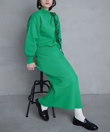 12G ナローニットロングスカート