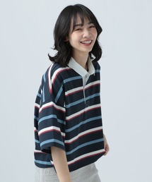 BAYFLOW | マルチボーダーポロTシャツ(ポロシャツ)