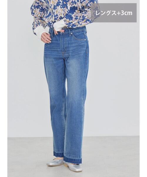 AMERICAN HOLIC(アメリカンホリック)の「フレアー切り替えデニム(+3cm)(デニムパンツ・レディース・ライトインディゴブルー・M/L/S)」の8枚目の写真