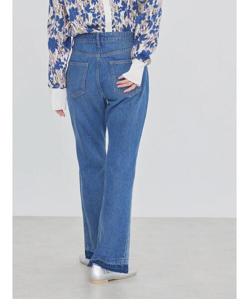 AMERICAN HOLIC(アメリカンホリック)の「フレアー切り替えデニム(+3cm)(デニムパンツ・レディース・ライトインディゴブルー・M/L/S)」の17枚目の写真
