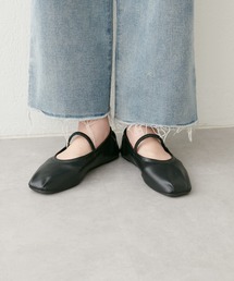 natural couture | タック入りフラットシューズ(バレエシューズ)
