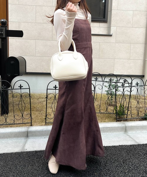 Lamoa（ラモア）の「Lamoa/マーメイド キャミワンピース（ワンピース・レディース・ブラウン/ベージュ/ブラック・MEDIUM）」の3枚目の写真