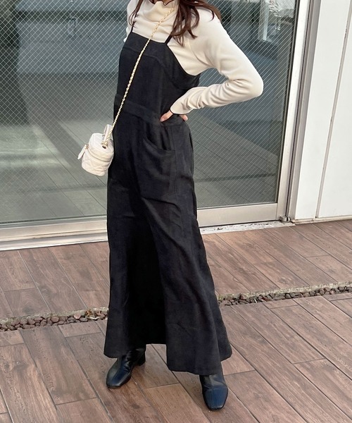 Lamoa（ラモア）の「Lamoa/マーメイド キャミワンピース（ワンピース・レディース・ブラウン/ベージュ/ブラック・MEDIUM）」の4枚目の写真