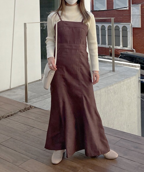 Lamoa（ラモア）の「Lamoa/マーメイド キャミワンピース（ワンピース・レディース・ブラウン/ベージュ/ブラック・MEDIUM）」の21枚目の写真