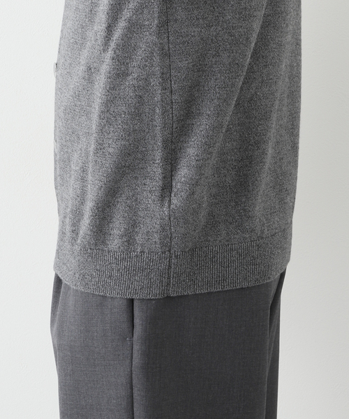 ATON(エイトン)の「【ATON/エイトン】 WOOL WASHI OVERSIZED CARDIGAN(カーディガン/ボレロ・メンズ・チャコールグレー/ネイビー・4/6)」の13枚目の写真