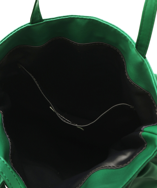 Oriens JOURNAL STANDARD（オリエンス ジャーナルスタンダード）の「【Casselini/キャセリーニ】フリルトートバッグ（トートバッグ・レディース・ブラック/グリーン・FREE）」の8枚目の写真