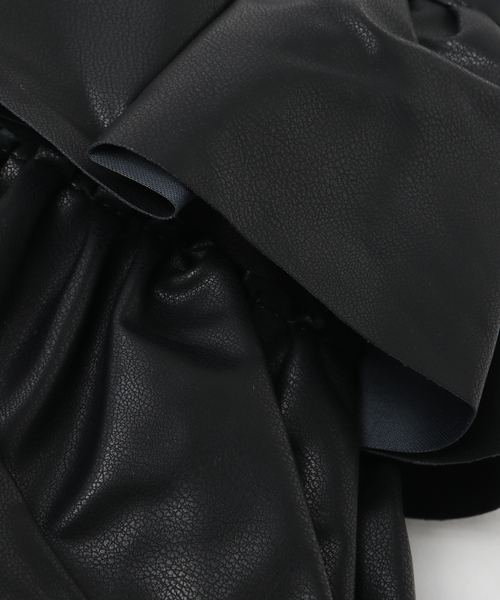 Oriens JOURNAL STANDARD（オリエンス ジャーナルスタンダード）の「【Casselini/キャセリーニ】フリルトートバッグ（トートバッグ・レディース・ブラック/グリーン・FREE）」の10枚目の写真