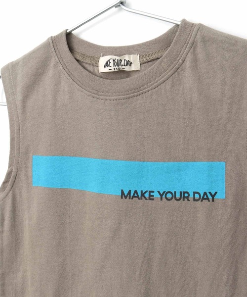 MAKE YOUR DAY（メイクユアデイ）の「MYDロゴタンクトップ■80～140cm（タンクトップ・キッズ・ベージュ/オフホワイト/ラベンダー・100/130/80/110/120/140/90）」の12枚目の写真