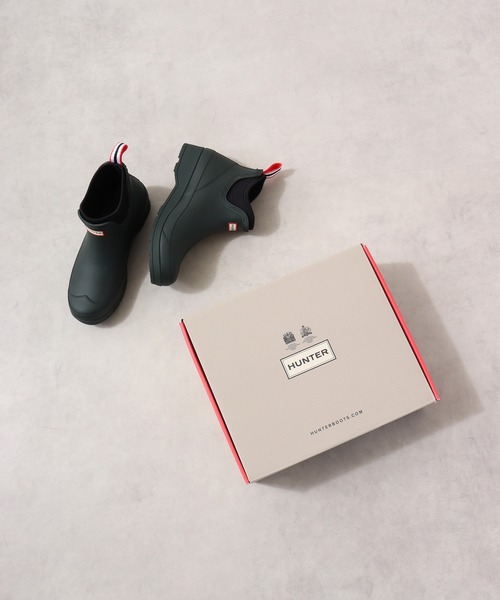 HUNTER（ハンター）の「HUNTER ネオプレン チェルシープレイブーツ（レインシューズ・レディース・ブラック/グレー/カーキ/ホワイト×グリーン/ホワイト×ブルー・24cm/23cm/22cm/24㎝/25cm/23㎝/25㎝）」の8枚目の写真