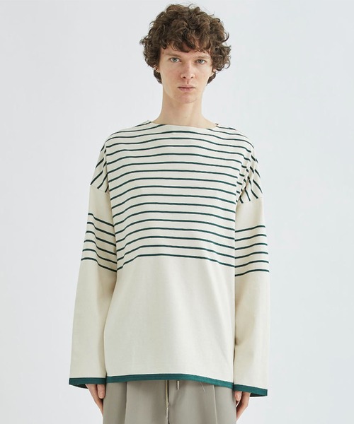 markaware（マーカウェア）の「PANEL BORDER BASQUE SHIRT（Tシャツ 