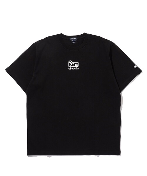 WOOLRICH（ウールリッチ）の「WOOL RICH/ウールリッチ COTTON GRAPHIC LOGO TEE/7オンス コットン グラフィック ロゴ Tシャツ（Tシャツ/カットソー・メンズ・ブラック/ホワイト・MEDIUM/LARGE）」の2枚目の写真