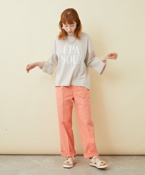 CLOCHE（クロシェ）の「cloche 袖スリットロゴT（Tシャツ