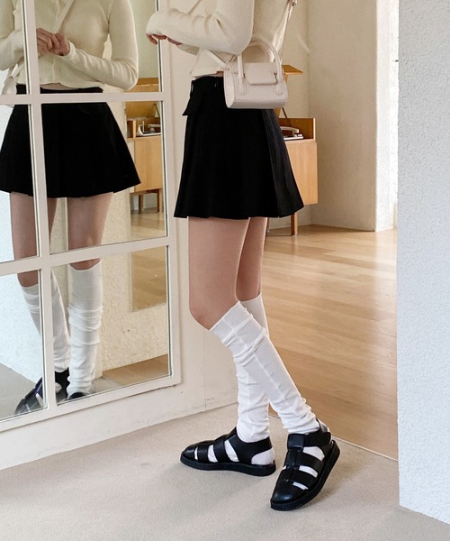 by muni:r(バイ ムニール)の「ハイティーンプリーツスカート(スカート・レディース・ベージュ/ブラック・SMALL/MEDIUM)」の16枚目の写真