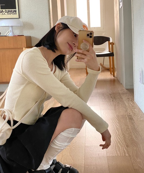 by muni:r(バイ ムニール)の「ハイティーンプリーツスカート(スカート・レディース・ベージュ/ブラック・SMALL/MEDIUM)」の11枚目の写真