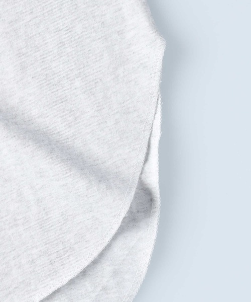 BEVERLY HILLS POLO CLUB(ビバリーヒルズポロクラブ)の「【BEVERLY HILLS POLO CLUB】ラグランヘンリーチュニック(Tシャツ/カットソー・レディース・ブルー/ダークグレー・M/L)」の4枚目の写真