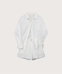 LA POMME jours（ラポミ・ジュール）の「パステルカラーシンプルセットアップ/Pastel Simple Shirt Set-Up【LA POMME jours/ラポミ・ジュール】（セットアップ）」