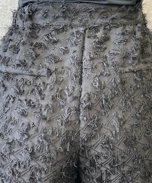 EUCLAID(エウクレイド)の「シアージャカードパンツ(その他パンツ・レディース・オフホワイト/ブラック・38)」の5枚目の写真