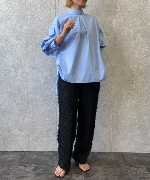 EUCLAID(エウクレイド)の「シアージャカードパンツ(その他パンツ・レディース・オフホワイト/ブラック・38)」の7枚目の写真