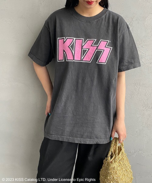 GOOD ROCK SPEED（グッドロックスピード）の「[GOOD ROCK SPEED/グッドロックスピード] KISS プリントTシャツ（Tシャツ/カットソー・レディース・ブラック・F）」の8枚目の写真