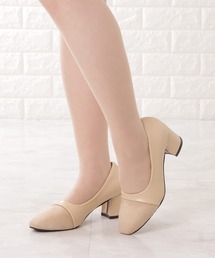 Lace Ladies（レースレディース）の「バイカラーレザーラウンドチャンキーパンプス（パンプス・レディース）」