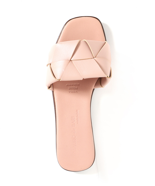 MAURO de BARI(マウロディバリ)の「【MAURO DE BARI】フラットサンダル(サンダル・レディース・ホワイト/ピンク・36/37/38)」の4枚目の写真