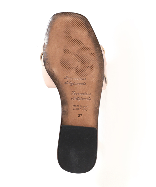 MAURO de BARI(マウロディバリ)の「【MAURO DE BARI】フラットサンダル(サンダル・レディース・ホワイト/ピンク・36/37/38)」の3枚目の写真