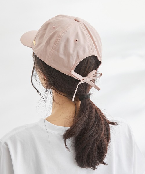 ROPE' PICNIC（ロペピクニック）の「リンクコーデ/リサイクルコットンバックリボンキャップ（キャップ・レディース・ブラック/キナリ/ベージュ/ピンク系その他2/ブルー系その他4・FREE）」の17枚目の写真