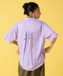 AVIREX | HALF SLEEVE LACEUP SHIRT/ ハーフスリーブ レースアップシャツ(シャツ/ブラウス)