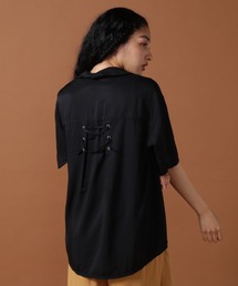 AVIREX | HALF SLEEVE LACEUP SHIRT/ ハーフスリーブ レースアップシャツ(シャツ/ブラウス)