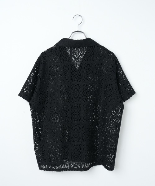 WEGO(ウィゴー)の「WEGO/【セットアップ対応】オープンカラーレースシャツ(シャツ/ブラウス・レディース・ブラック/ホワイト・FREE)」の20枚目の写真