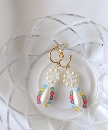 MIXTO（ミスト）の「Violeta スワロフスキー ピアス（ピアス（両耳用））」