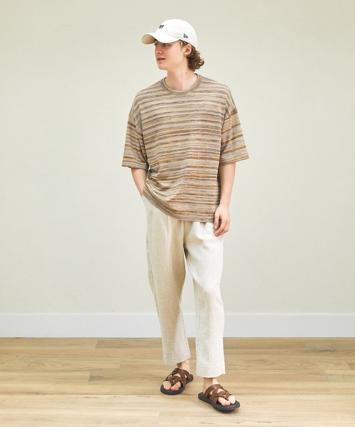 EMMA CLOTHES(エマクローズ)の「グラデーション半袖サマーニット EMMA CLOTHES(ニット/セーター・メンズ・ベージュ系/オリーブ系/グリーン系/ブルー系/レッド系・M/L)」の15枚目の写真