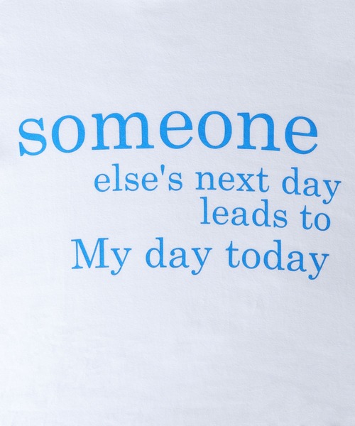 HER CLOSET(ハークローゼット)の「【shemoshelly】WEB限定someoneロゴTシャツ(Tシャツ/カットソー・レディース・ブラック/ホワイト/ホワイト系その他2・S/M/L)」の11枚目の写真