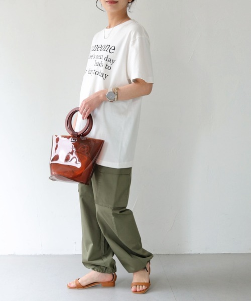 HER CLOSET(ハークローゼット)の「【shemoshelly】WEB限定someoneロゴTシャツ(Tシャツ/カットソー・レディース・ブラック/ホワイト/ホワイト系その他2・S/M/L)」の21枚目の写真