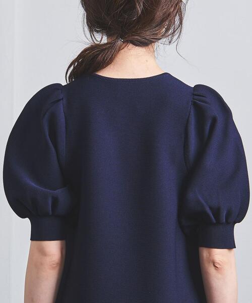 UNITED ARROWS(ユナイテッドアローズ)の「P パフ ワンピース(ワンピース・レディース・ネイビー/ブラック・FREE)」の7枚目の写真