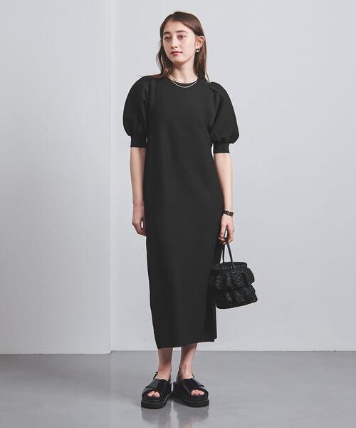 UNITED ARROWS(ユナイテッドアローズ)の「P パフ ワンピース(ワンピース・レディース・ネイビー/ブラック・FREE)」の14枚目の写真