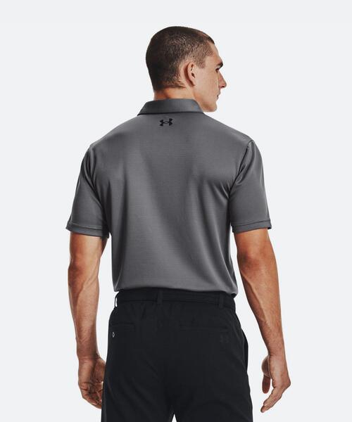 UNDER ARMOUR(アンダーアーマー)の「UAテック ポロ(ゴルフ/メンズ)(ポロシャツ・メンズ・グレー・L/XL/XXL/3XL/M/S)」の2枚目の写真
