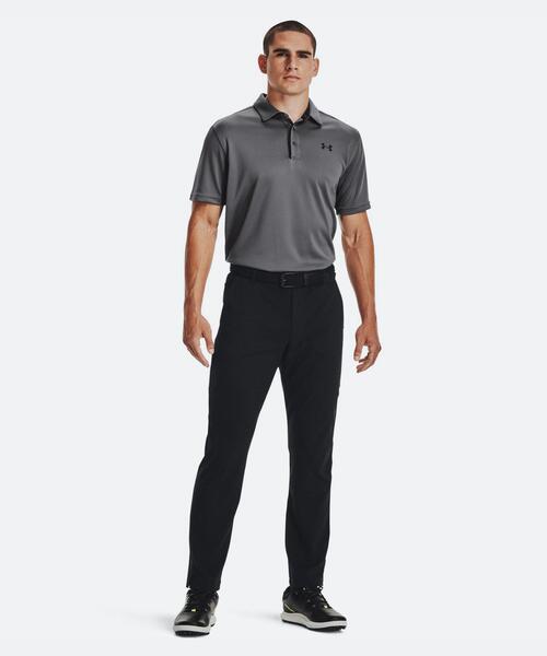 UNDER ARMOUR(アンダーアーマー)の「UAテック ポロ(ゴルフ/メンズ)(ポロシャツ・メンズ・グレー・L/XL/XXL/3XL/M/S)」の3枚目の写真