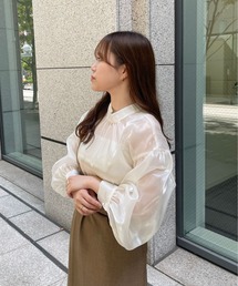 ２WAYラメバンドカラーシャツ／【WEB/EC限定商品】