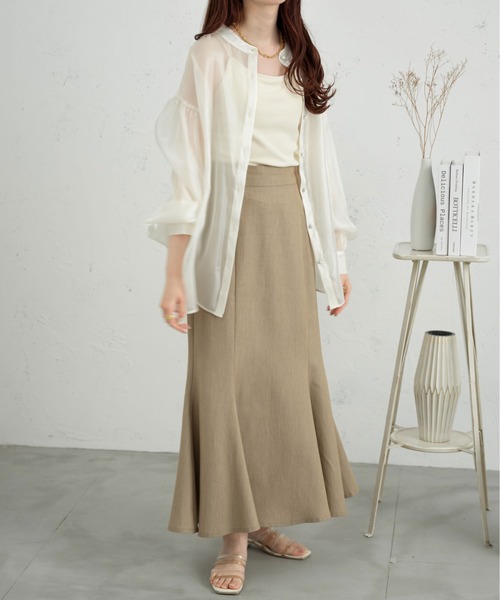 Ambre Neige(アンブルネージュ)の「2WAYラメバンドカラーシャツ/【WEB/EC限定商品】(シャツ/ブラウス・レディース・ブラック/アイボリー/ピンク・FREE)」の6枚目の写真