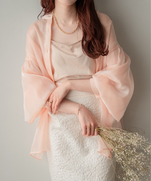 Ambre Neige(アンブルネージュ)の「2WAYラメバンドカラーシャツ/【WEB/EC限定商品】(シャツ/ブラウス・レディース・ブラック/アイボリー/ピンク・FREE)」の21枚目の写真